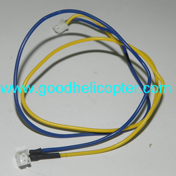 Wltoys Q333 Q333-A Q333-B Q333-C quadcopter drone parts Motor connect wire plug (Yellow-Blue) - Click Image to Close